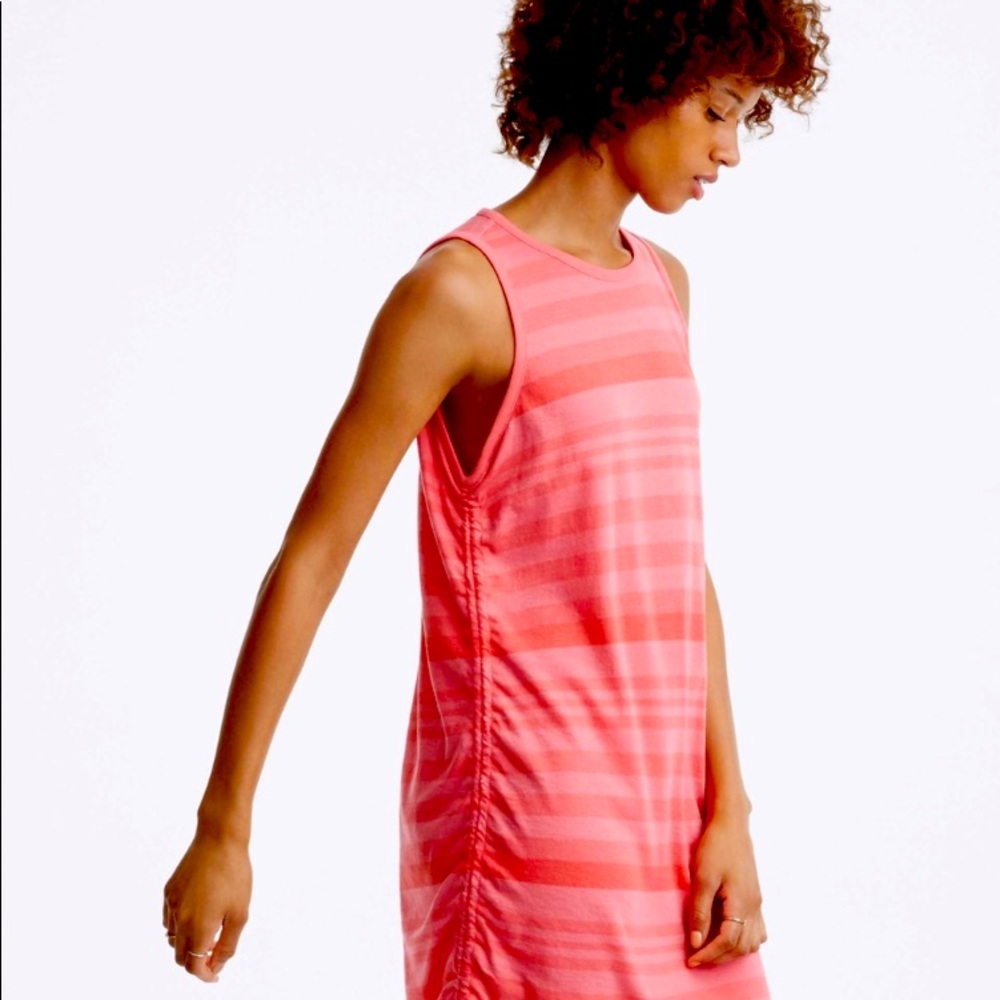 ‼️Lou & Grey pink ruched soft cotton tank dress‼️